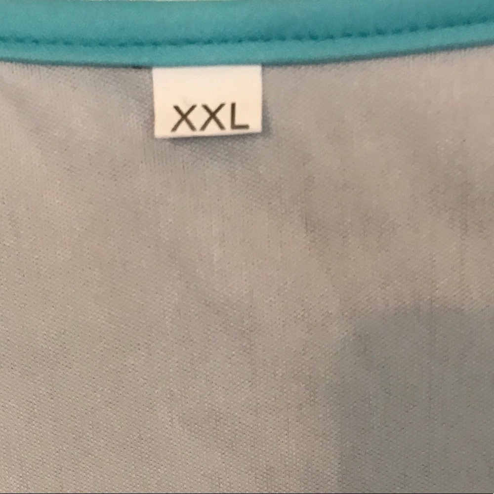 🌟3xHP🌟NWOT Black Border Floral Top XXL - Picture 3 of 5